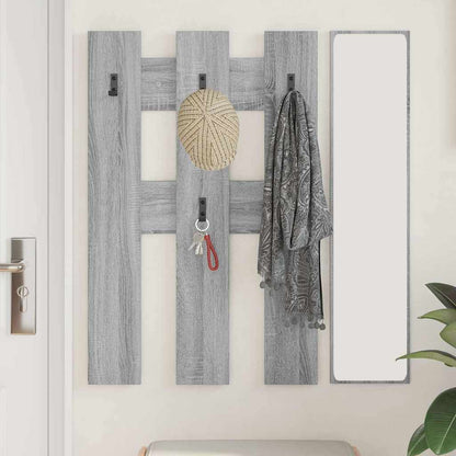 Appendiabiti a muro Grigio Sonoma 65 x 3 x 100 cm | homemem39