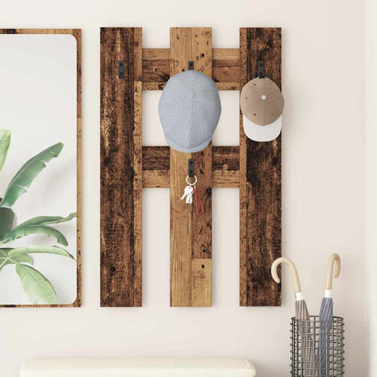 Appendiabiti a muro Legno vecchio 65 x 3 x 100 cm | homemem39