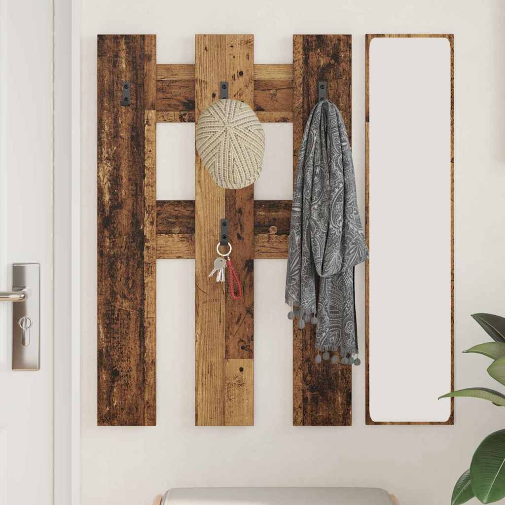Appendiabiti a muro Legno vecchio 65 x 3 x 100 cm | homemem39