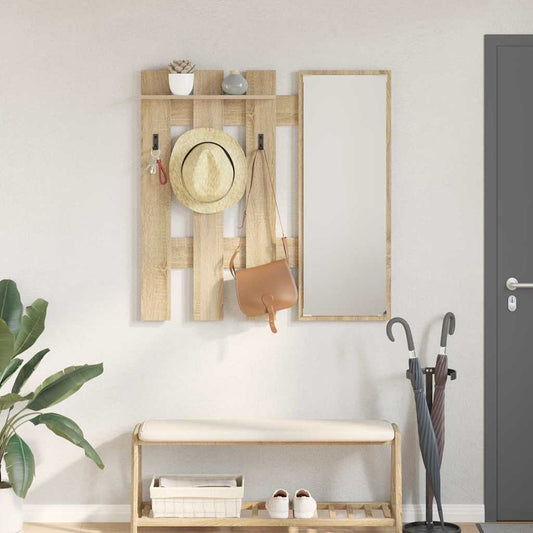 Appendiabiti a muro Rovere Sonoma 100 x 10 x 100 cm