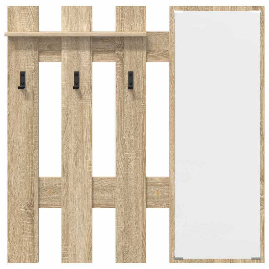 Appendiabiti a muro Rovere Sonoma 100 x 10 x 100 cm