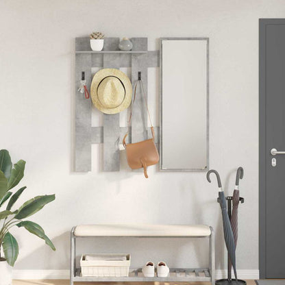 Appendiabiti a muro Grigio cemento 100 x 10 x 100 cm