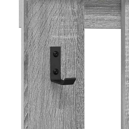 Appendiabiti a muro Grigio Sonoma 100 x 10 x 100 cm