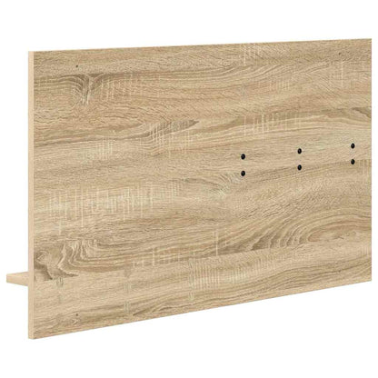 Appendiabiti a muro con specchio rovere sonoma 90 x 10 x 50 cm