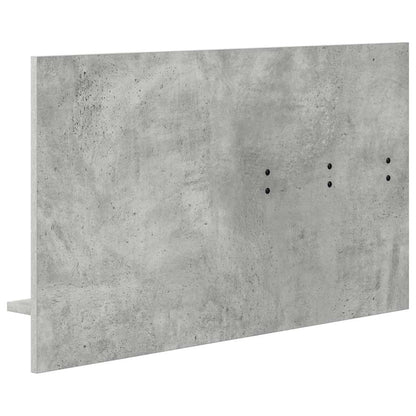 Appendiabiti a muro con specchio Grigio cemento 90 x 10 x 50 cm