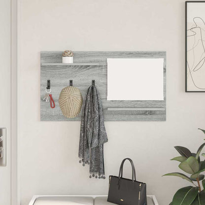 Appendiabiti a muro A parete Grigio Sonoma 90 x 10 x 50 cm