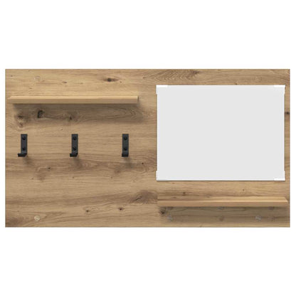 Appendiabiti a muro Rovere artigianale 90 x 10 x 50 cm