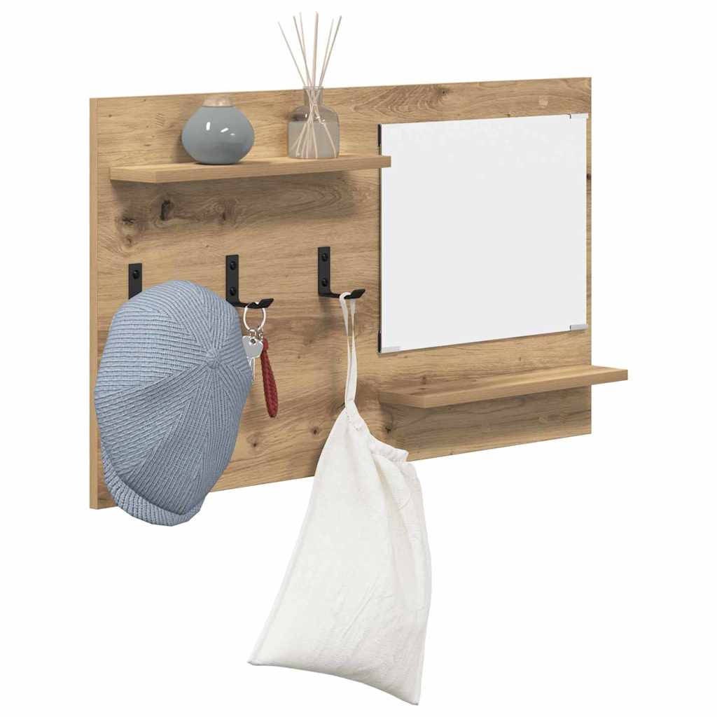 Appendiabiti a muro Rovere artigianale 90 x 10 x 50 cm