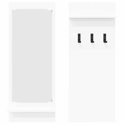 Appendiabiti a muro Bianco 70 x 10 x 90 cm Legno multistrato