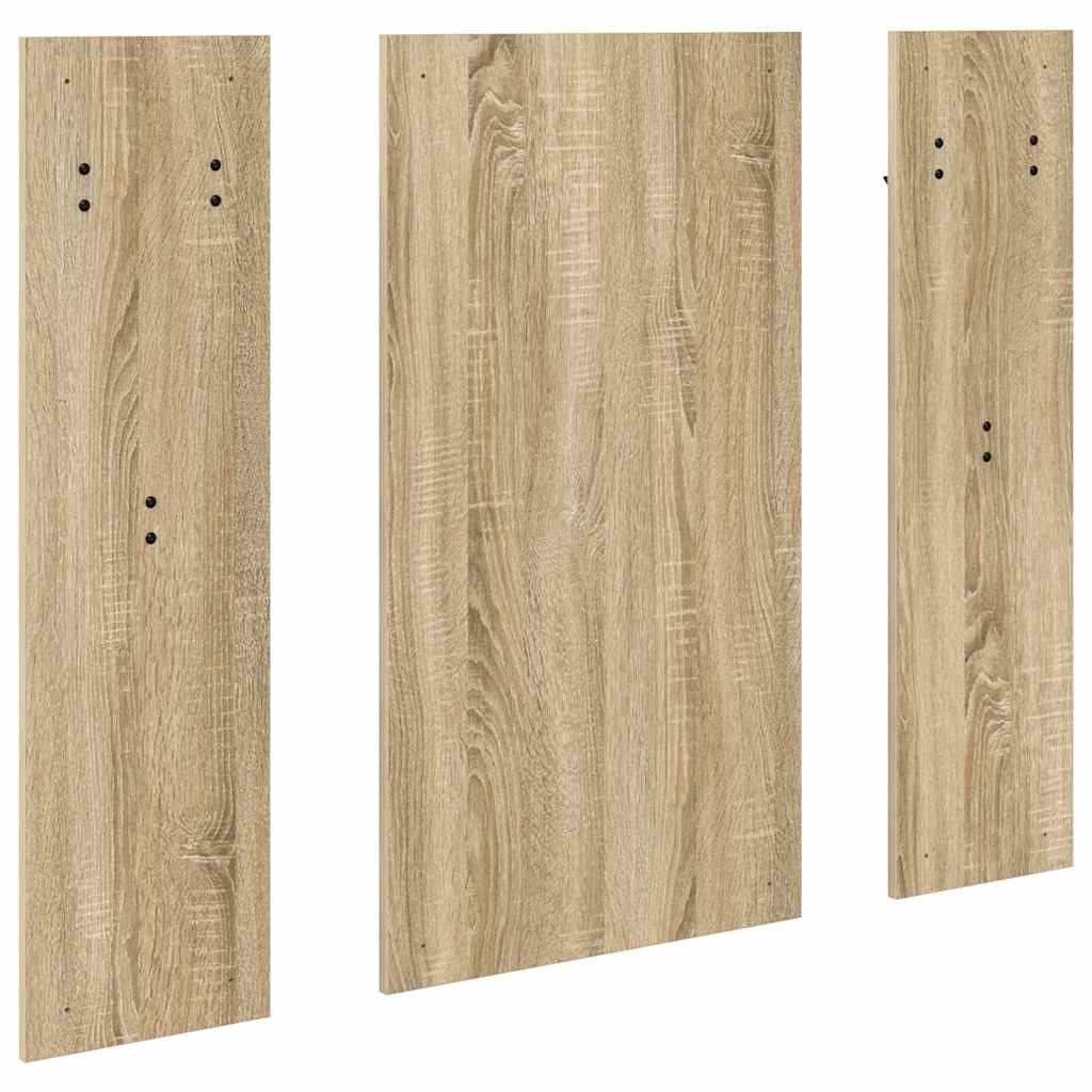 Appendiabiti a muro con specchio rovere sonoma 96 x 1.5 x 90 cm