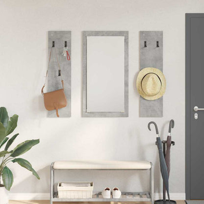 Appendiabiti a muro Grigio cemento 96 x 1,5 x 90 cm