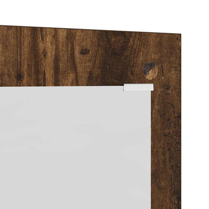 Appendiabiti a muro con specchio Rovere fumo 96 x 1.5 x 90 cm
