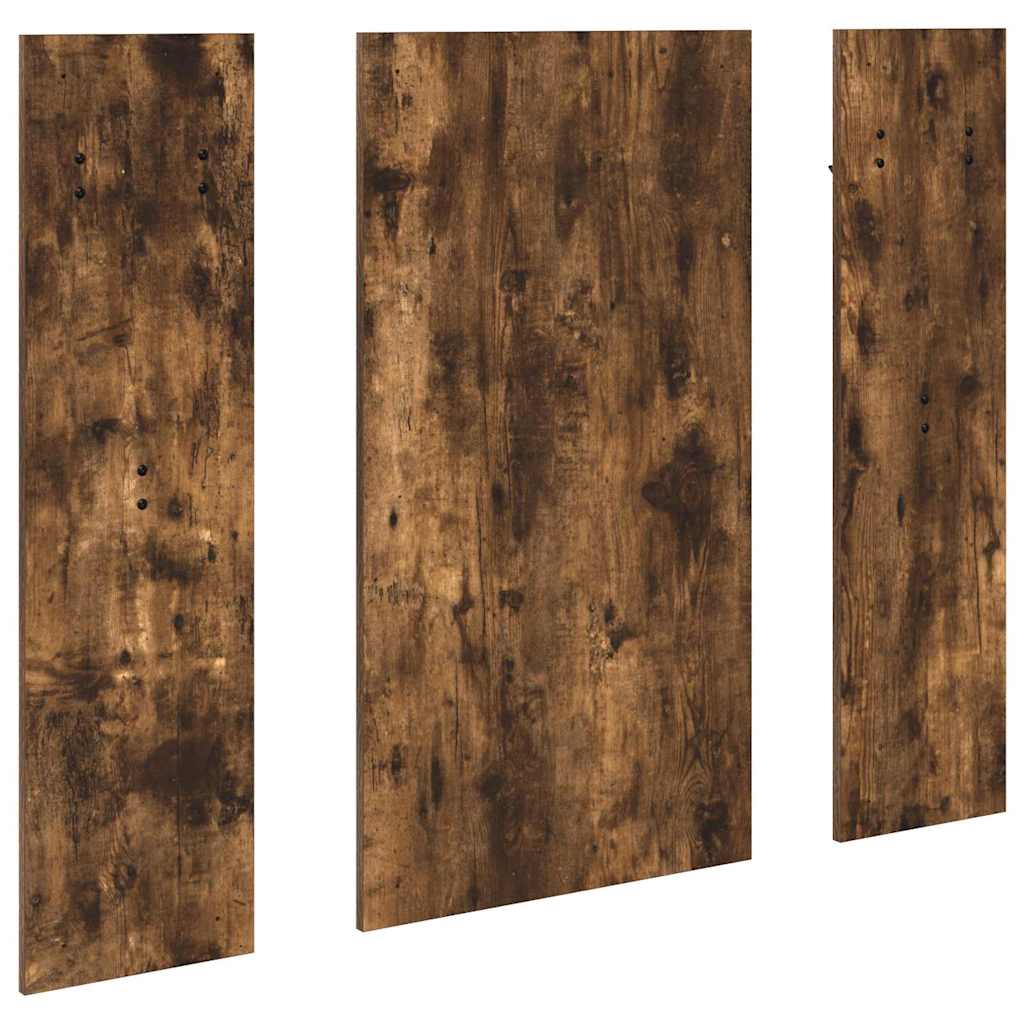 Appendiabiti a muro con specchio Rovere fumo 96 x 1.5 x 90 cm