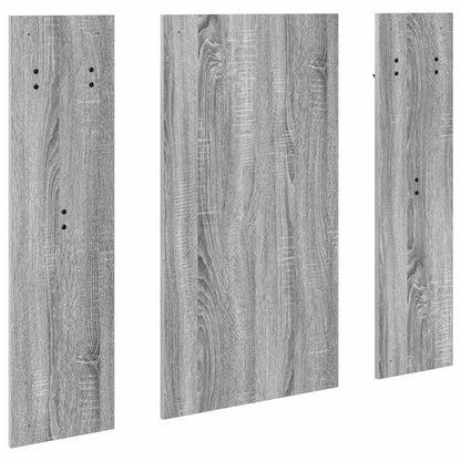 Appendiabiti a muro con specchio Grigio Sonoma 96 x 1,5 x 90 cm