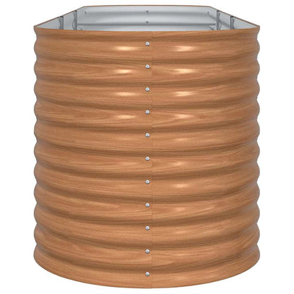 Letto rialzato da giardino Marrone 320 x 80 x 81 cm Acciaio - homemem39