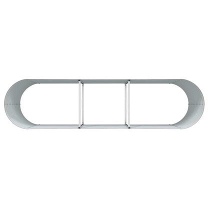 Letto rialzato da giardino Marrone 320 x 80 x 81 cm Acciaio - homemem39