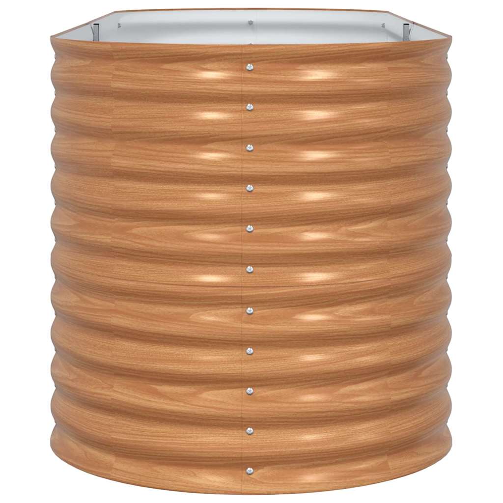 Letto rialzato da giardino Marrone 240 x 80 x 81 cm Acciaio - homemem39