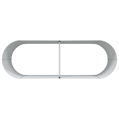 Letto rialzato da giardino Marrone 240 x 80 x 81 cm Acciaio