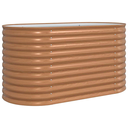 Letto rialzato da giardino Marrone 160 x 80 x 81 cm Acciaio