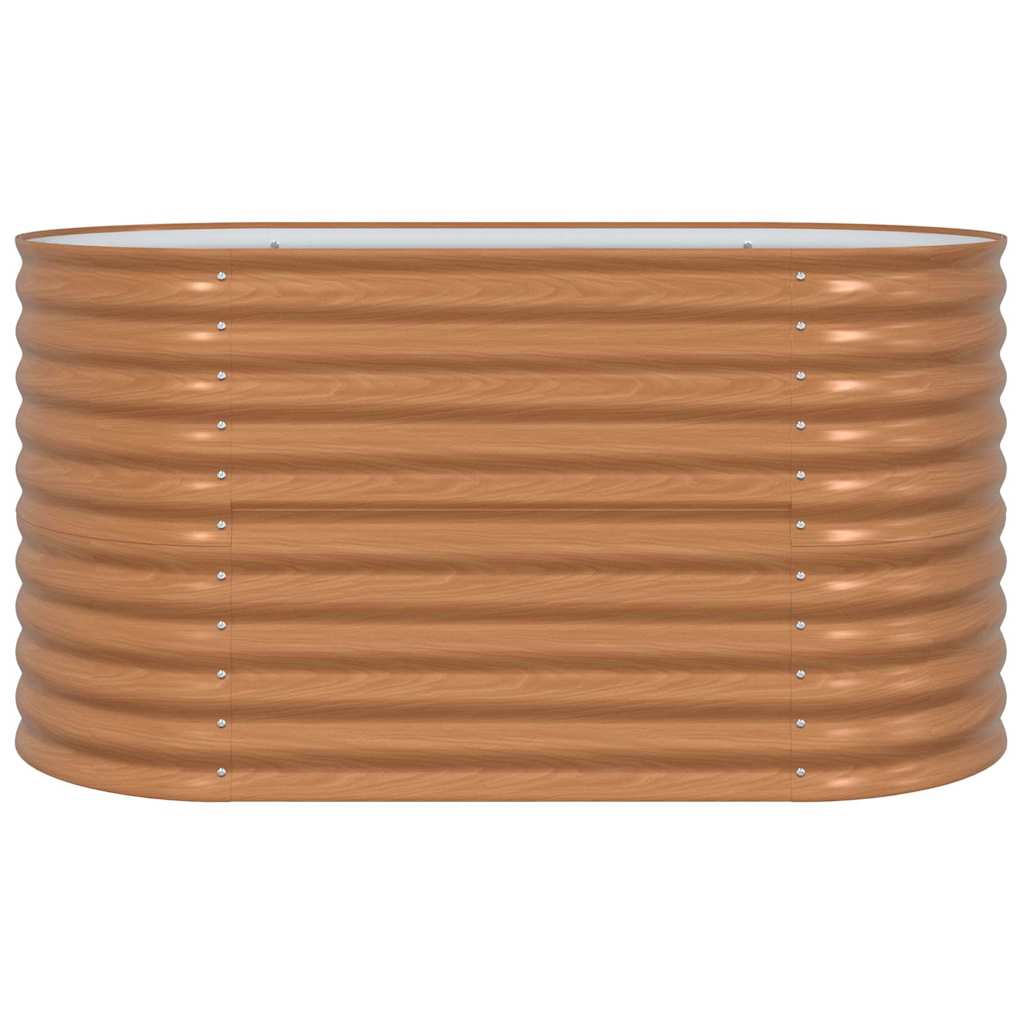 Letto rialzato da giardino Marrone 160 x 80 x 81 cm Acciaio