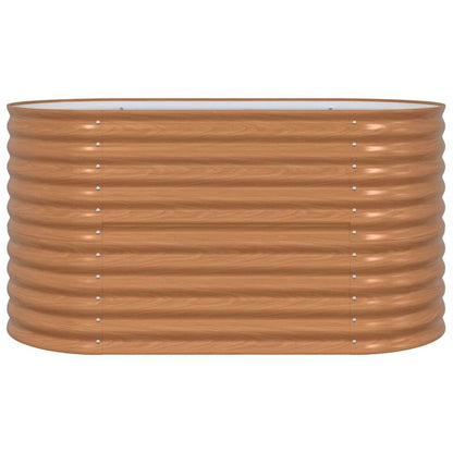 Letto rialzato da giardino Marrone 160 x 80 x 81 cm Acciaio