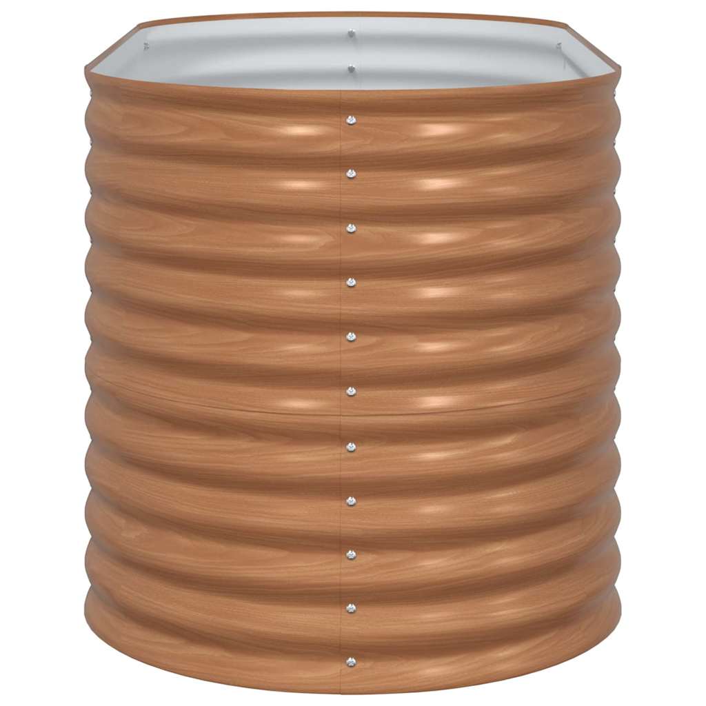 Letto rialzato da giardino Marrone 160 x 80 x 81 cm Acciaio - homemem39