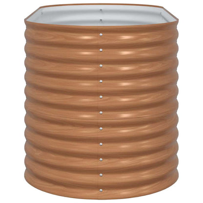 Letto rialzato da giardino Marrone 160 x 80 x 81 cm Acciaio - homemem39