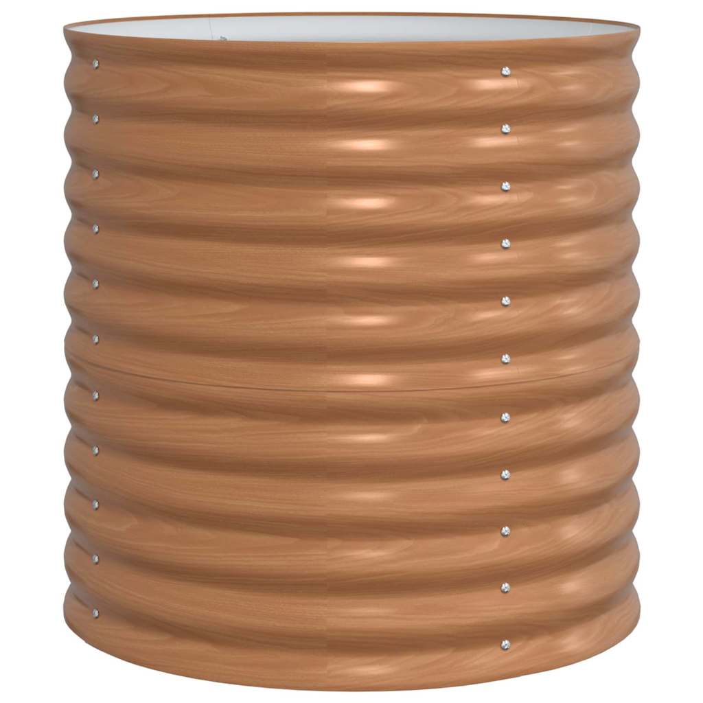 Letto rialzato da giardino Marrone 80 x 80 x 81 cm Acciaio - homemem39