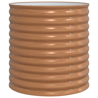 Letto rialzato da giardino Marrone 80 x 80 x 81 cm Acciaio - homemem39