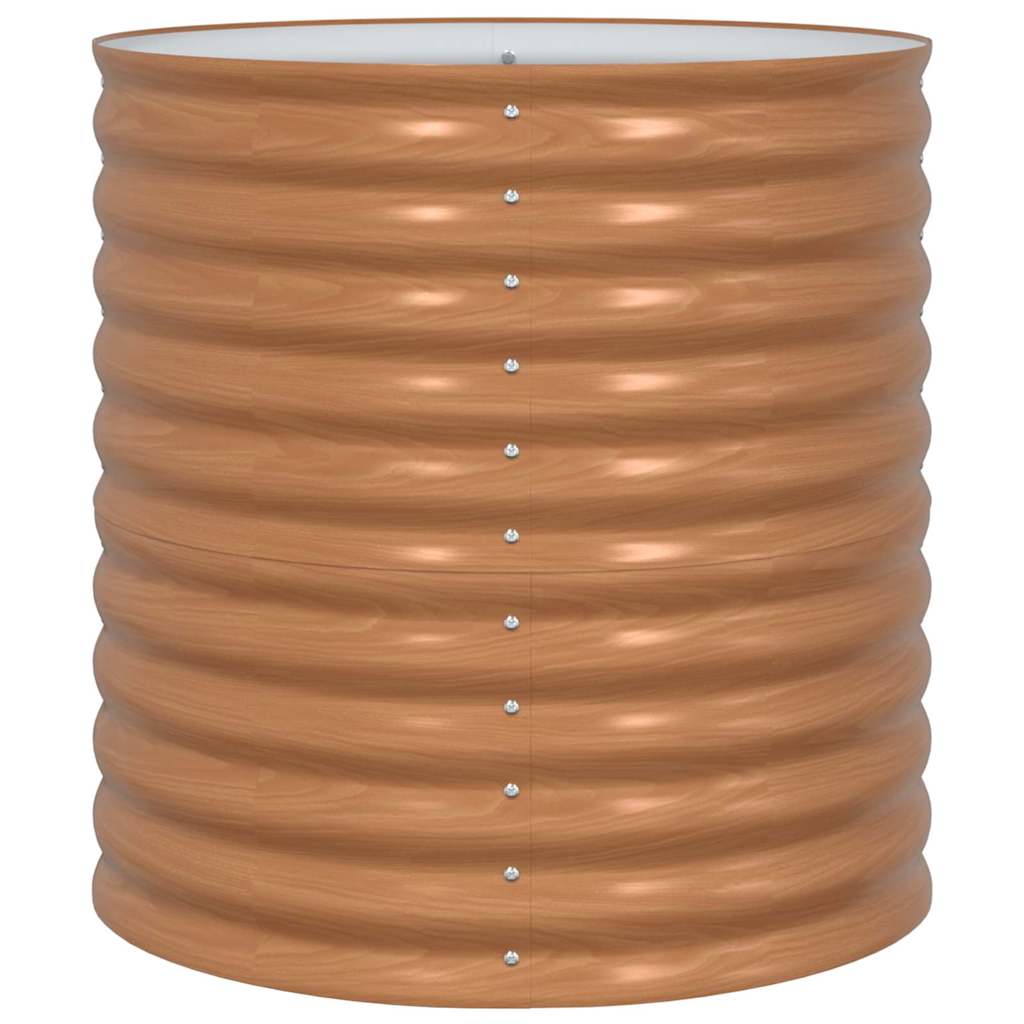 Letto rialzato da giardino Marrone 80 x 80 x 81 cm Acciaio - homemem39