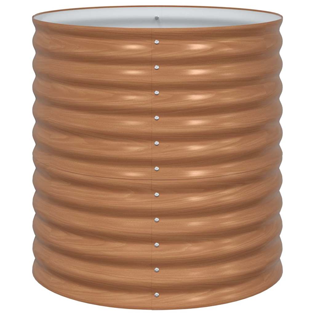 Letto rialzato da giardino Marrone 80 x 80 x 81 cm Acciaio - homemem39