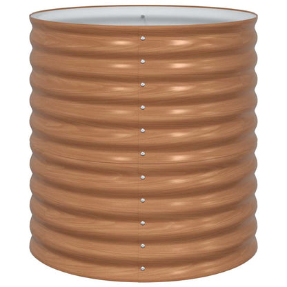 Letto rialzato da giardino Marrone 80 x 80 x 81 cm Acciaio - homemem39