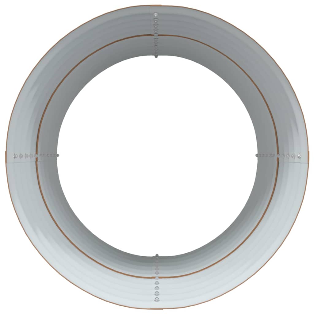 Letto rialzato da giardino Marrone 80 x 80 x 81 cm Acciaio - homemem39