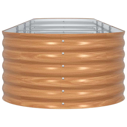 Letto rialzato da giardino Marrone 400 x 80 x 44 cm Acciaio - homemem39