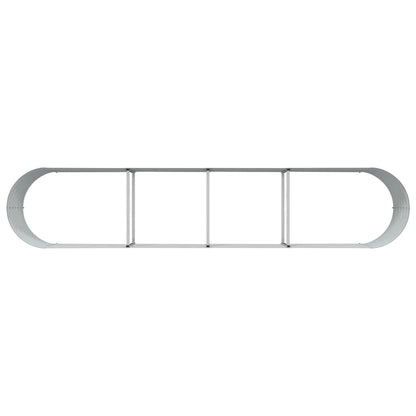 Letto rialzato da giardino Marrone 400 x 80 x 44 cm Acciaio - homemem39