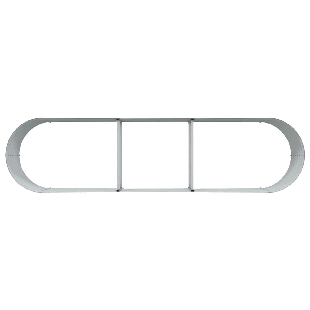 Letto rialzato da giardino Marrone 320 x 80 x 44 cm Acciaio - homemem39