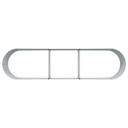 Letto rialzato da giardino Marrone 320 x 80 x 44 cm Acciaio - homemem39