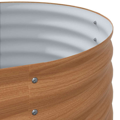 Letto rialzato da giardino Marrone 240 x 80 x 44 cm Acciaio