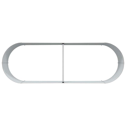 Letto rialzato da giardino Marrone 240 x 80 x 44 cm Acciaio