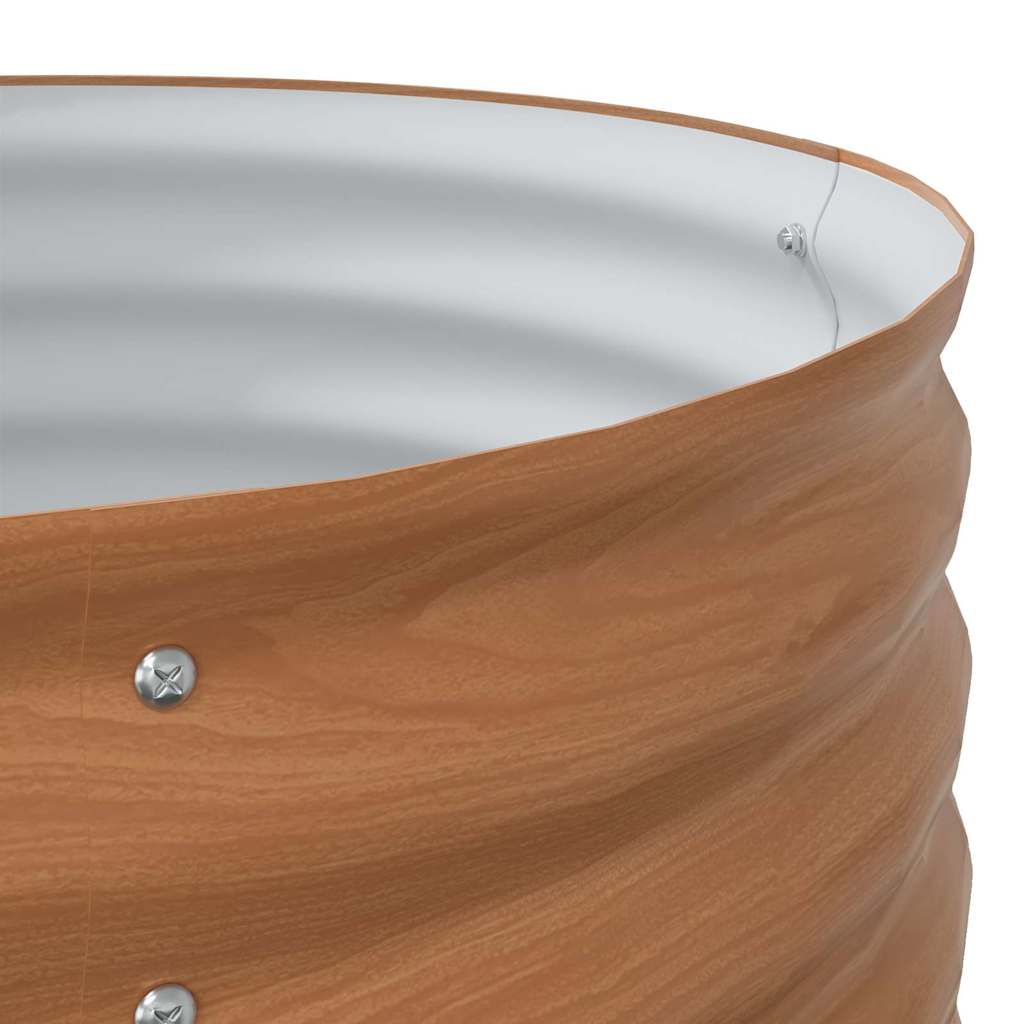 Letto rialzato da giardino Marrone 160 x 80 x 44 cm Acciaio - homemem39