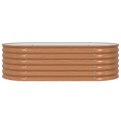 Letto rialzato da giardino Marrone 160 x 80 x 44 cm Acciaio