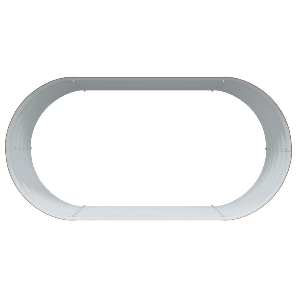 Letto rialzato da giardino Marrone 160 x 80 x 44 cm Acciaio - homemem39