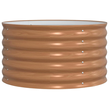Letto rialzato da giardino Marrone 80 x 80 x 44 cm Acciaio
