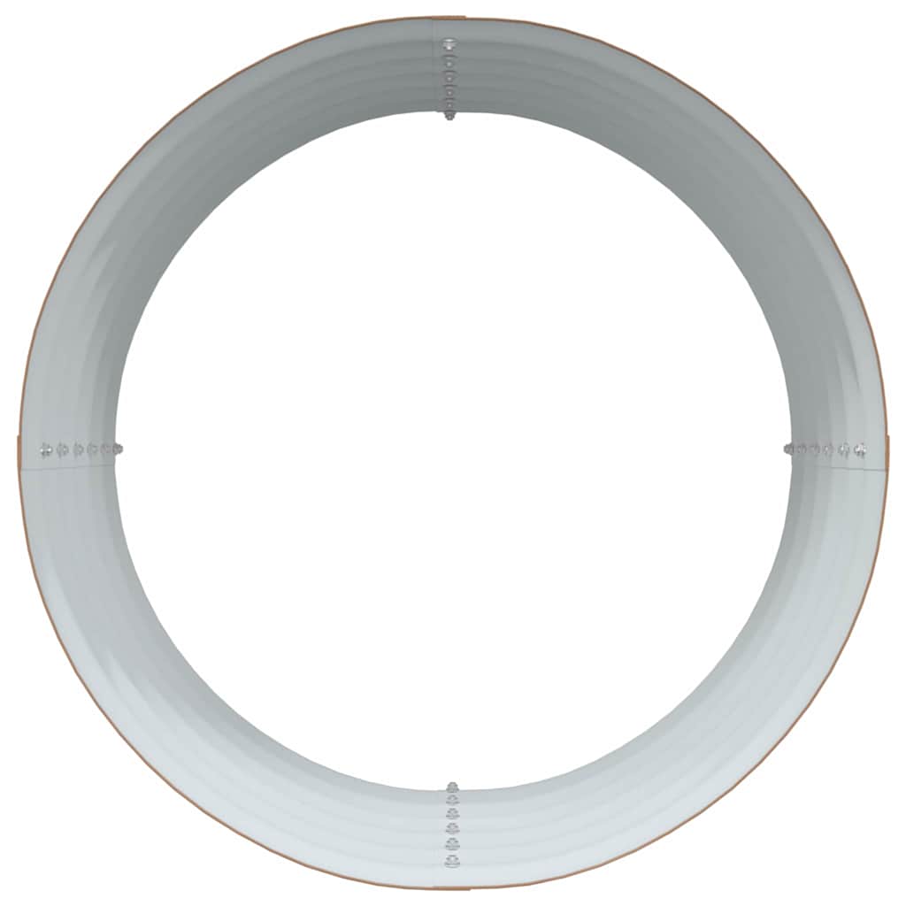 Letto rialzato da giardino Marrone 80 x 80 x 44 cm Acciaio