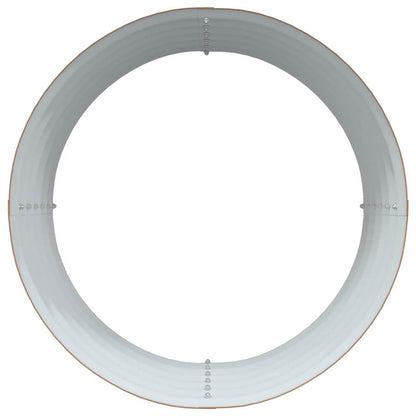 Letto rialzato da giardino Marrone 80 x 80 x 44 cm Acciaio
