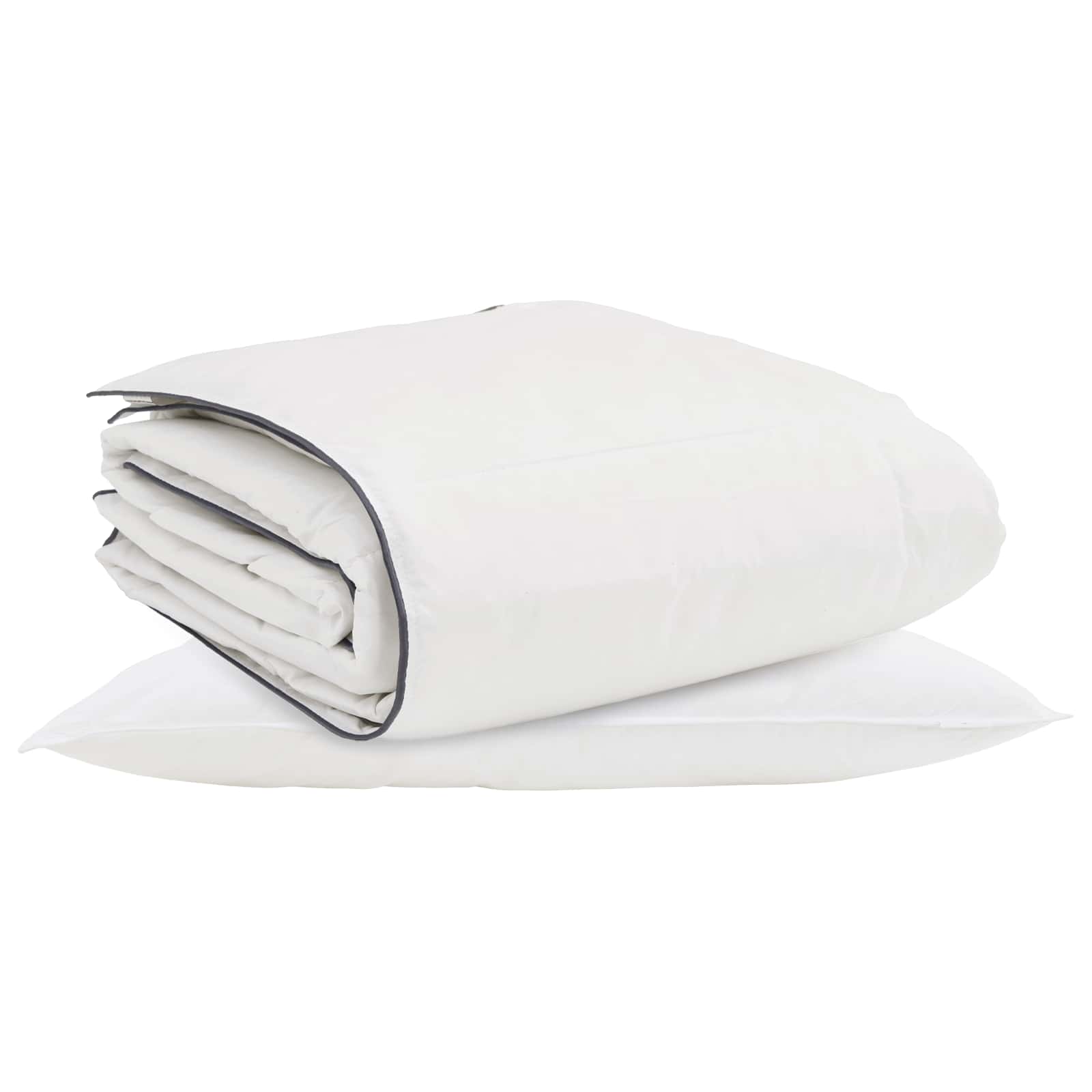 Duvet Invernale con cuscino 2 pcs Bianco Piuma d'anatra | homemem39