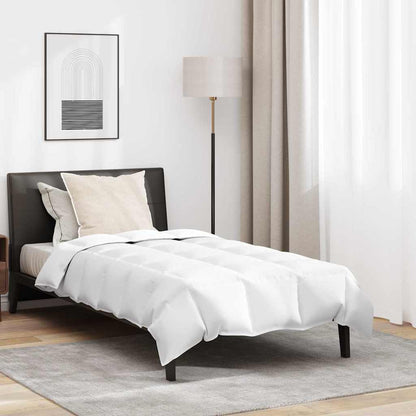 Set di Piumoni con cuscino 2 pcs Bianco 155 x 200 cm Piume