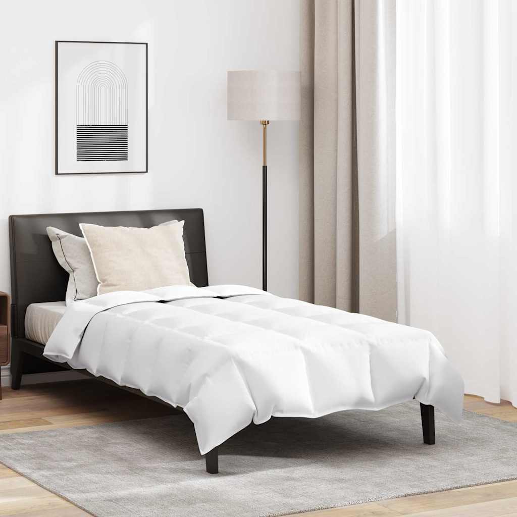 Set di Piumoni con cuscino 2 pcs Bianco 135 x 220 cm Piume