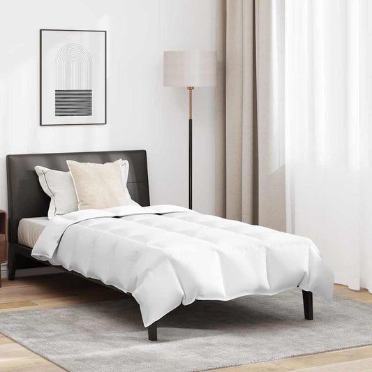 Set di Piumoni con cuscino 2 pcs Bianco 140 x 220 cm Piume