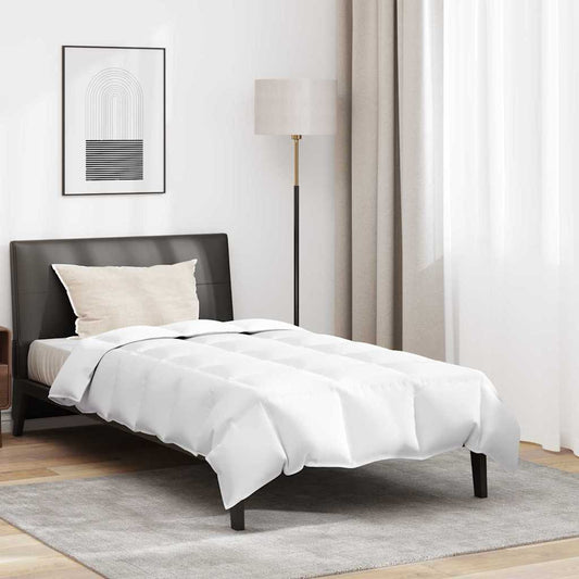 Set di Piumoni con cuscino 2 pcs Bianco 155 x 220 cm Piume